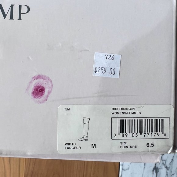 Grey/beige Over the knee boots - Picture 7 of 7